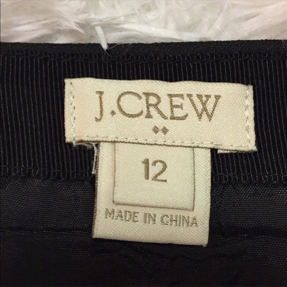 J.Crew Fit & Flare Black Skirt Size 12 - Picture 6 of 7